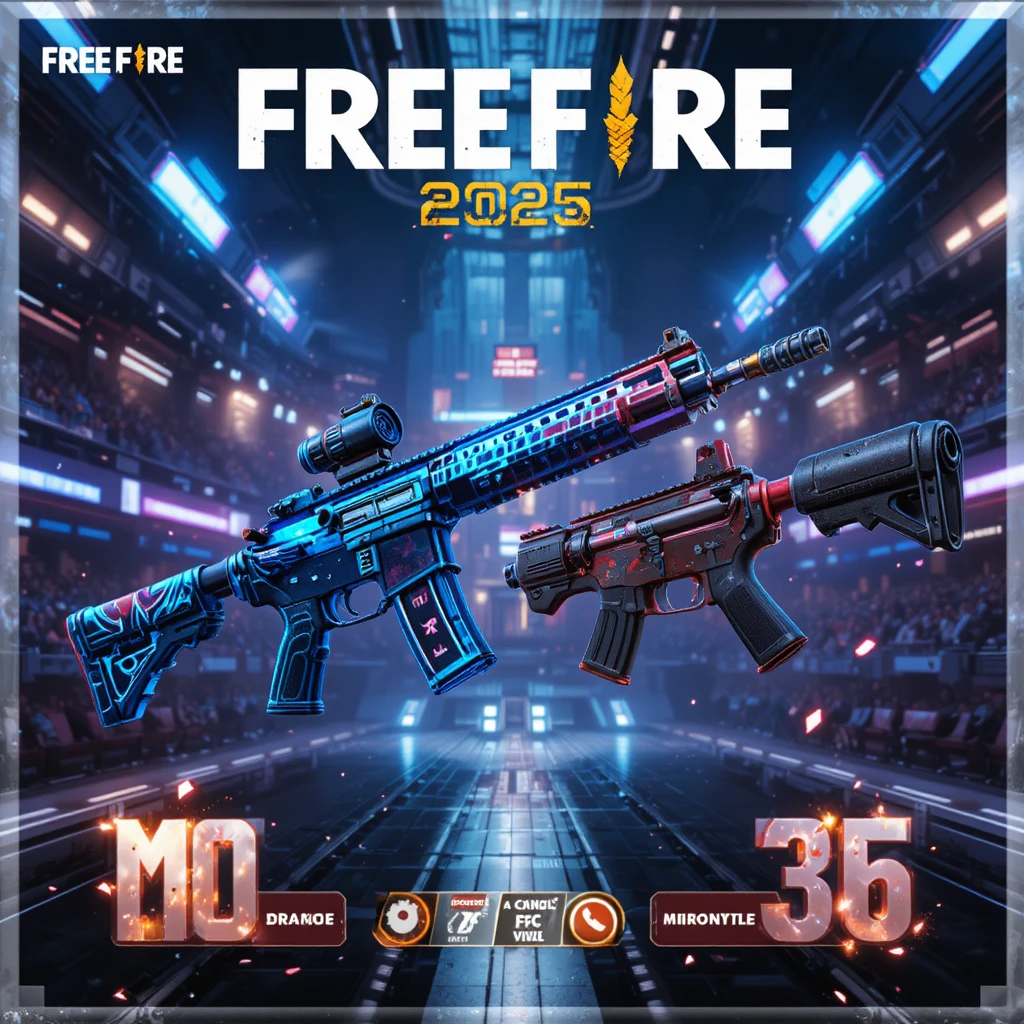 M4A1 vs SCAR Free Fire 2025: Senjata Hybrid Mid-Range Terbaik!