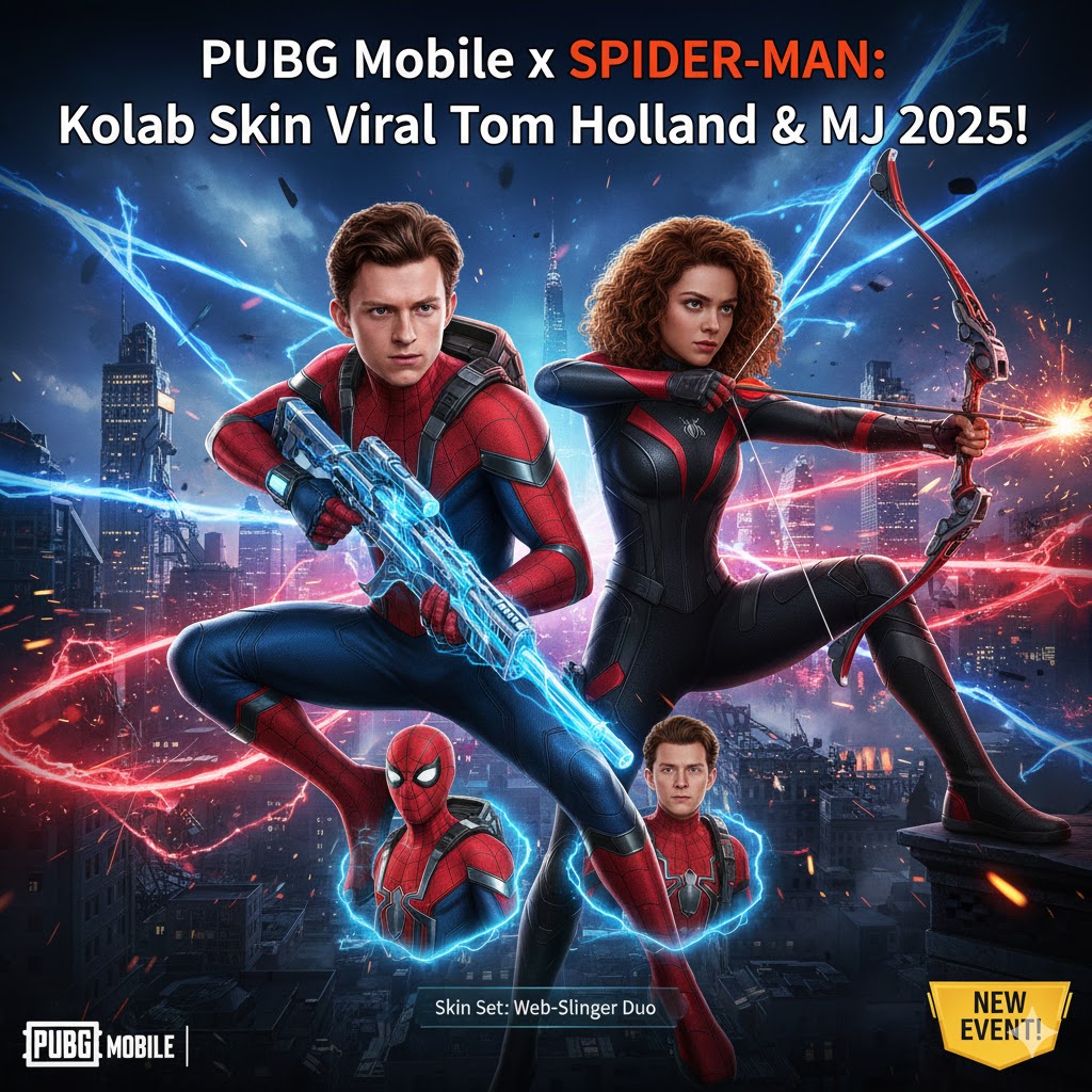 PUBG Mobile x Spider-Man: Kolab Skin Viral Tom Holland & MJ 2025!