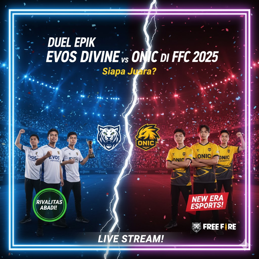 Duel Epik EVOS Divine vs ONIC di FFC 2025, Siapa Juara?