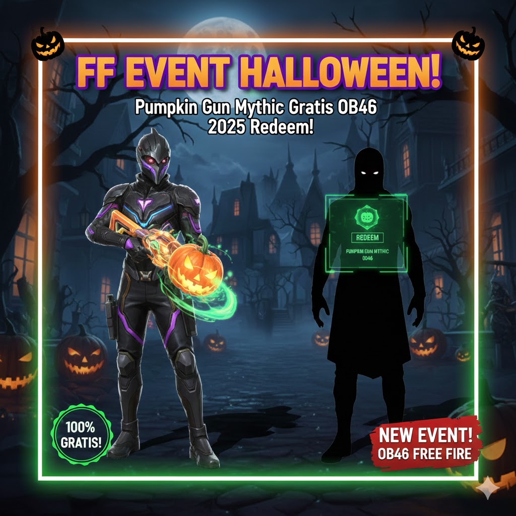 FF Event Halloween: Pumpkin Gun Mythic Gratis OB46 2025 Redeem!