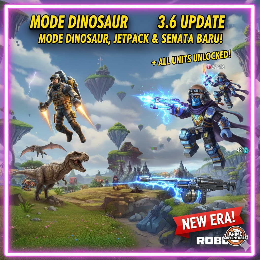 PUBG Mobile 3.6 Update: Mode Dinosaur, Jetpack & Senjata Baru!