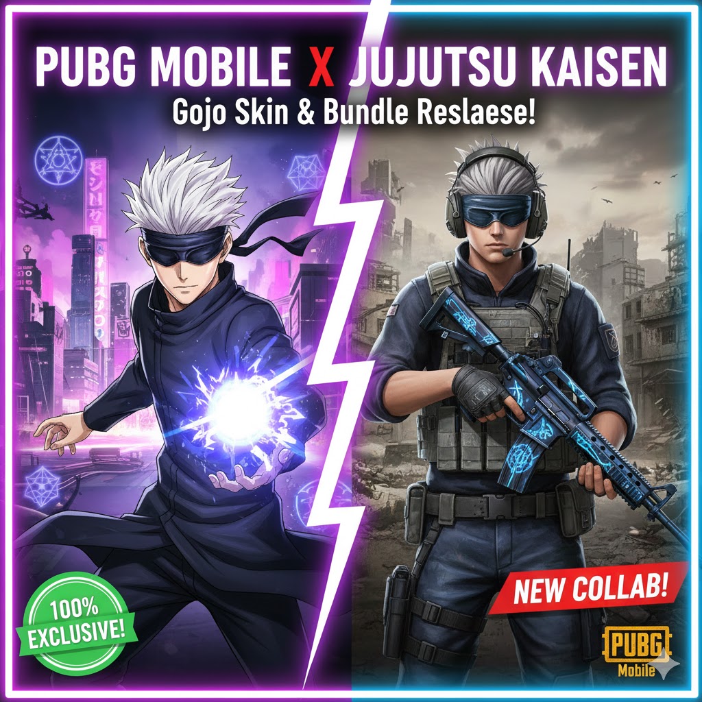 PUBG Mobile x Jujutsu Kaisen 2025: Skin Gojo Sukuna Gratis & Event Guide Lengkap OP!