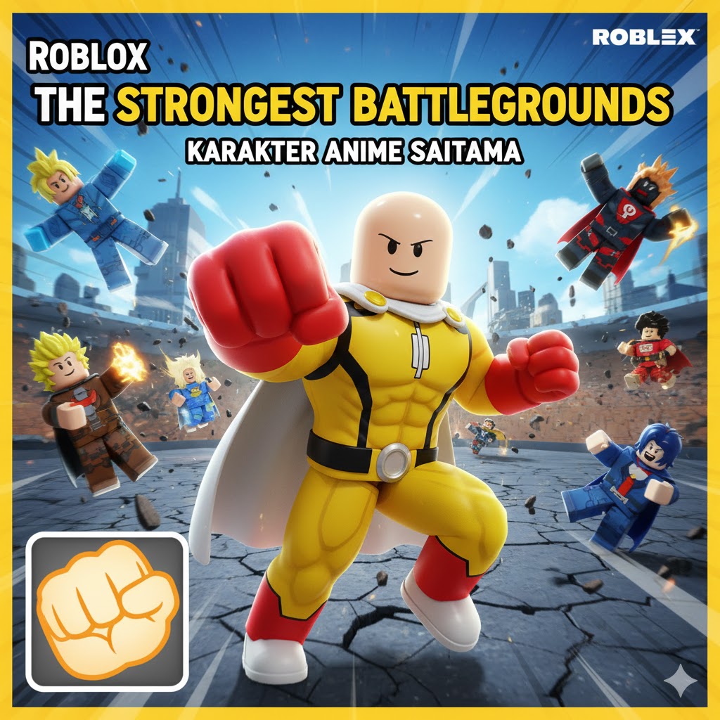 Roblox The Strongest Battlegrounds: Karakter Anime Saitama