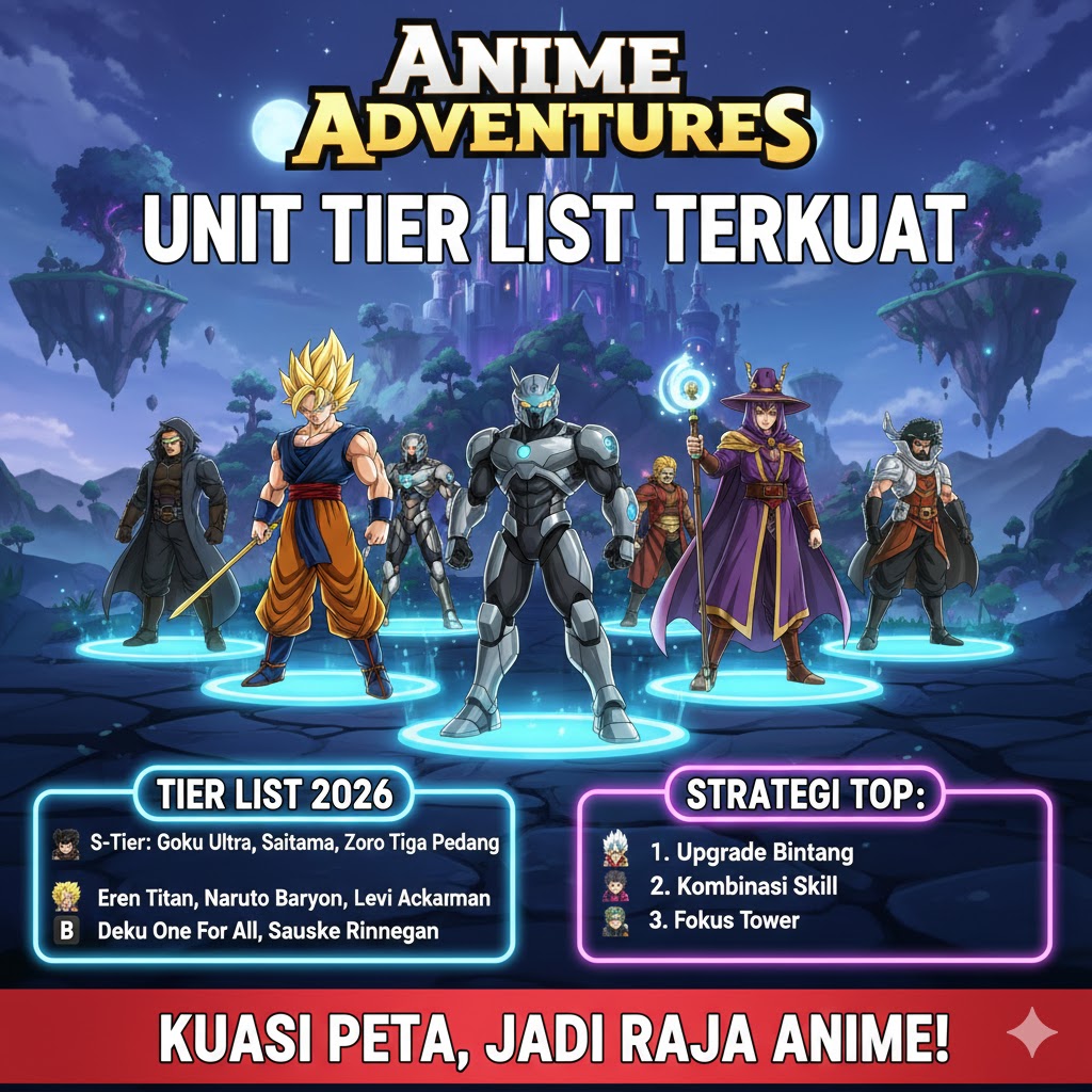 Anime Adventures: Unit Tier List Terkuat Terbaru Januari 2026