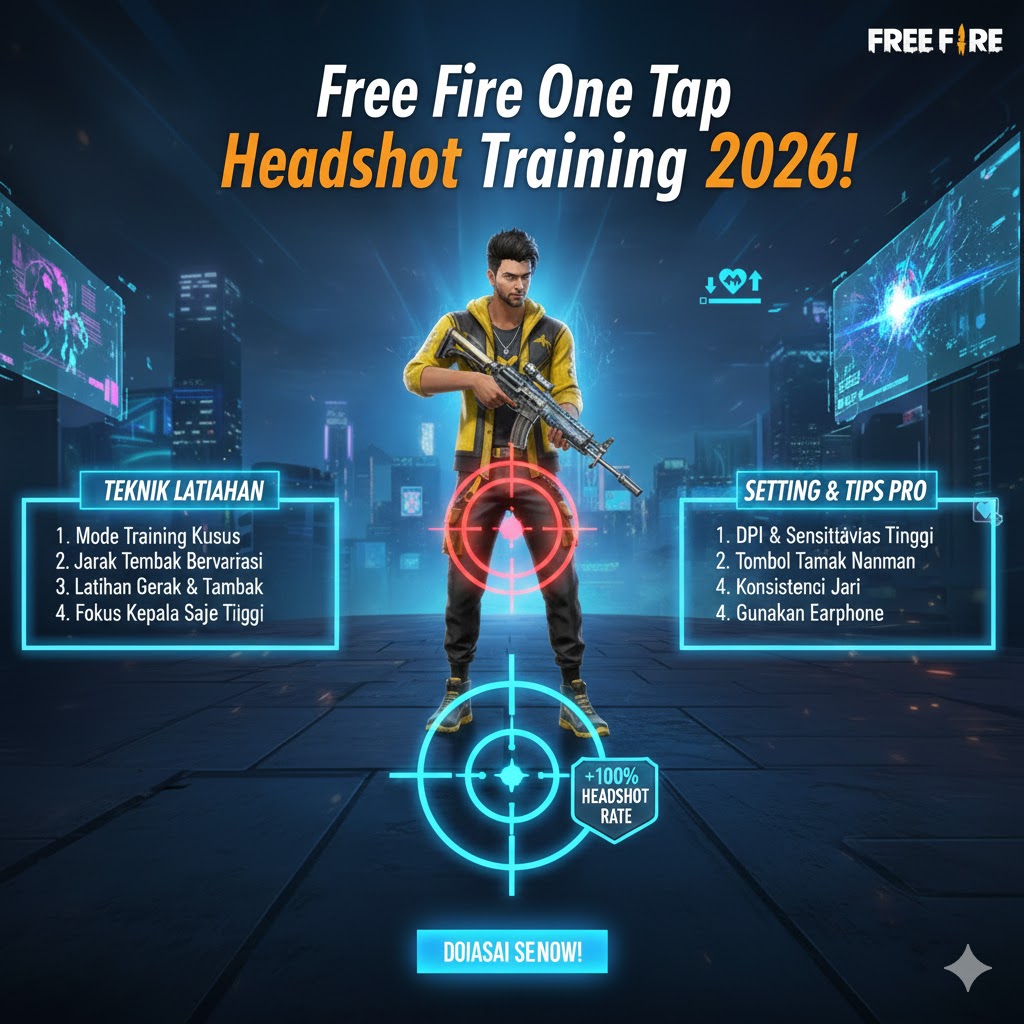 Free Fire One Tap Headshot Training 2026!