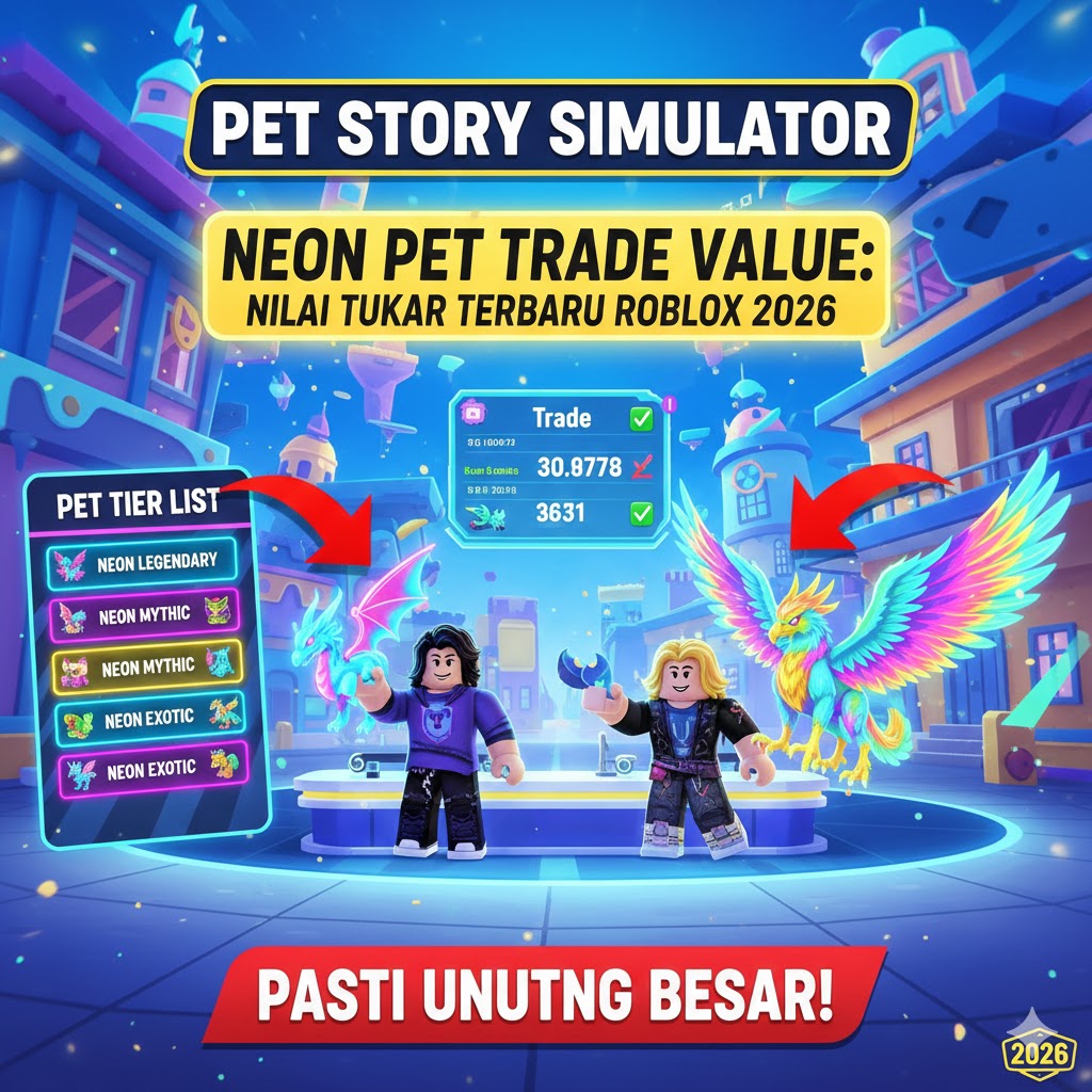 Pet Story Simulator Neon Pet Trade Value: Nilai Tukar Terbaru Roblox 2026