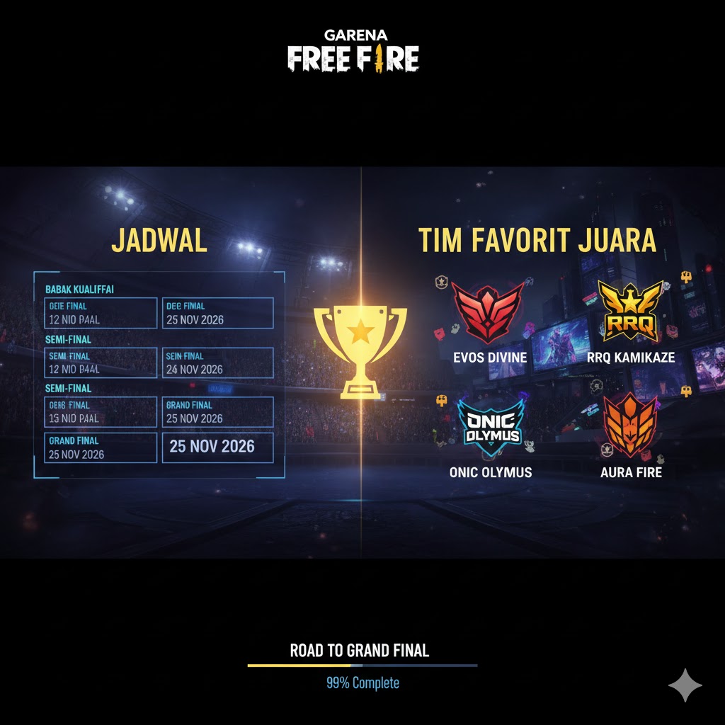 Turnamen FF Esports 2026: Jadwal Lengkap FFNS hingga FFWS Global Finals!