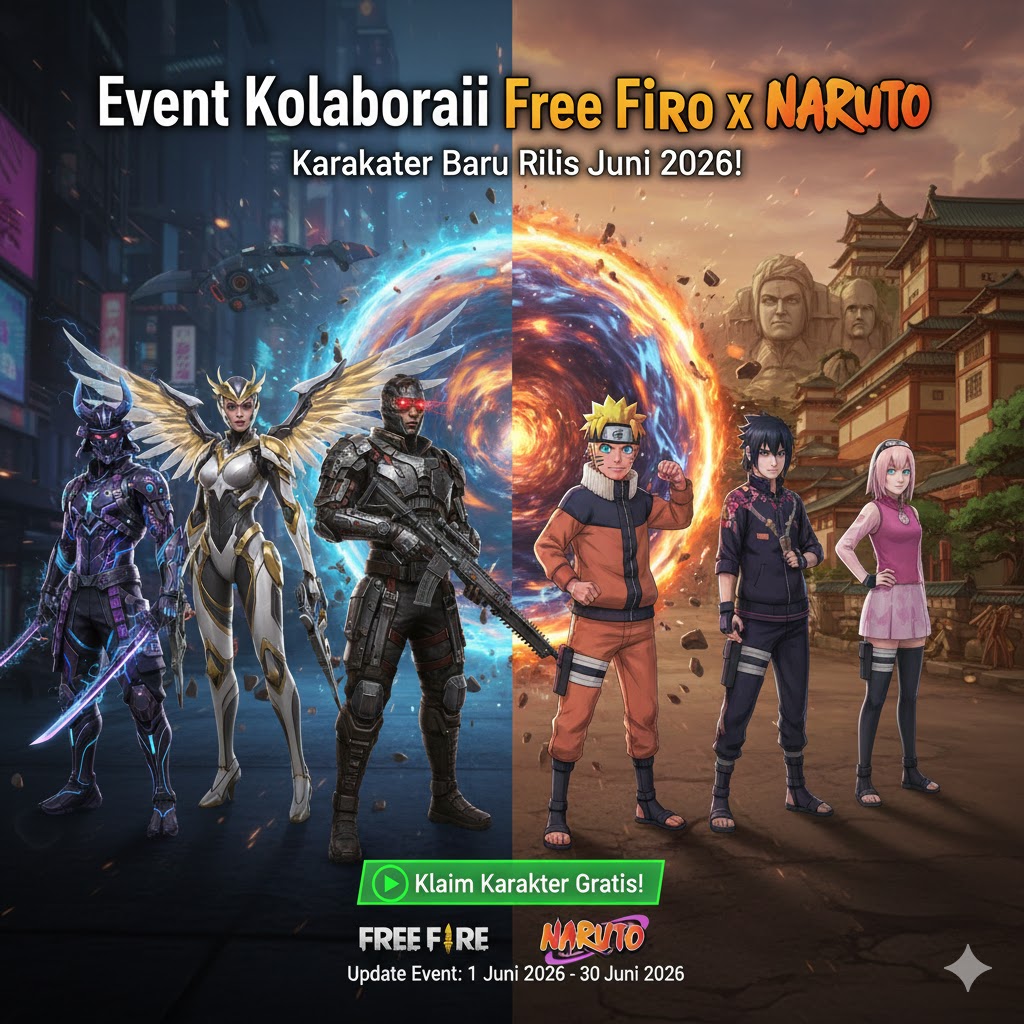 Event Kolaborasi Free Fire x Naruto: Karakter Baru Rilis Juni 2026!