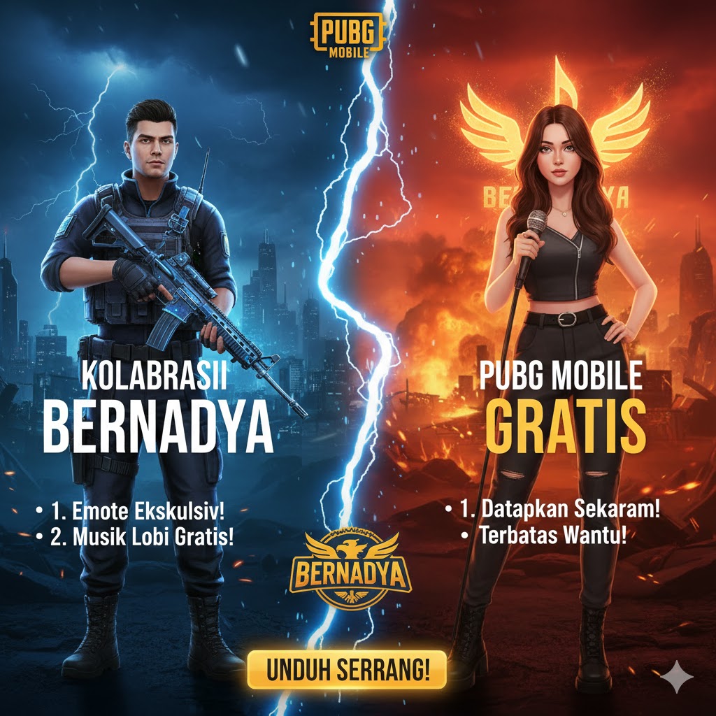 Kolaborasi PUBG Mobile x Bernadya: Emote dan Musik Lobi Gratis