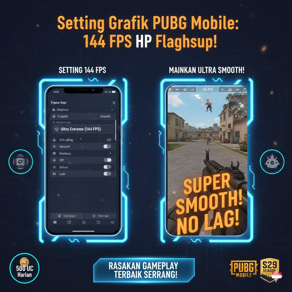 Setting Grafik PUBG Mobile: 144 FPS HP Flagship!