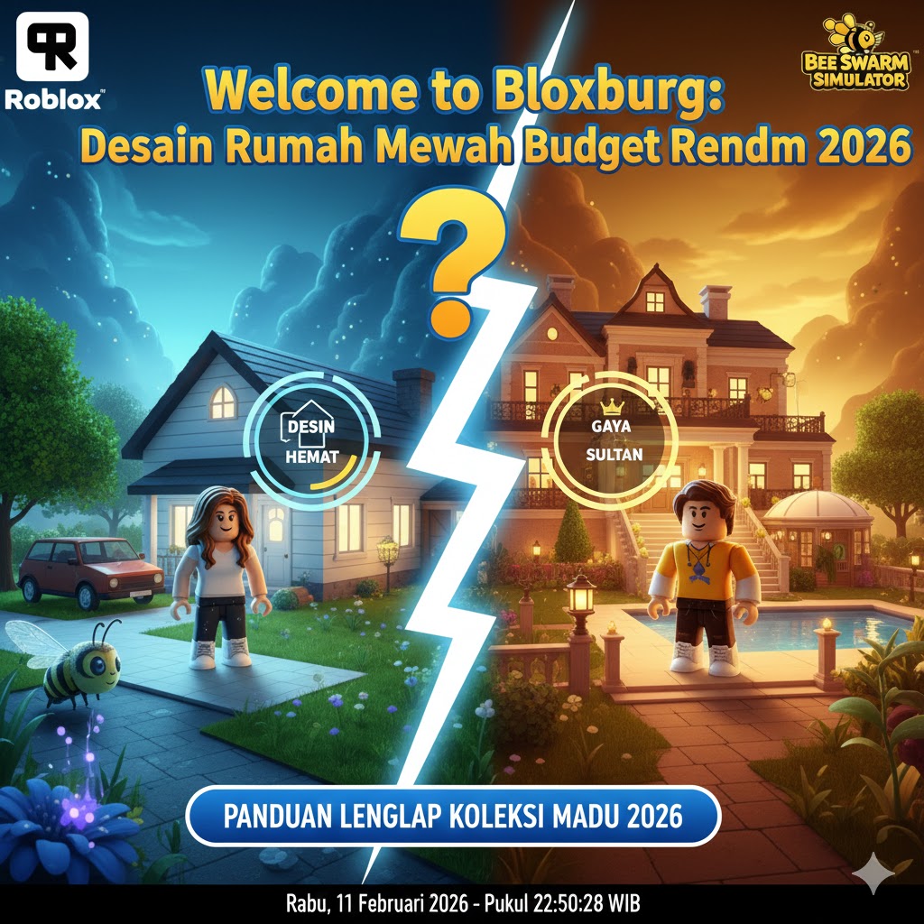 Welcome to Bloxburg: Desain Rumah Mewah Budget Rendah 2026